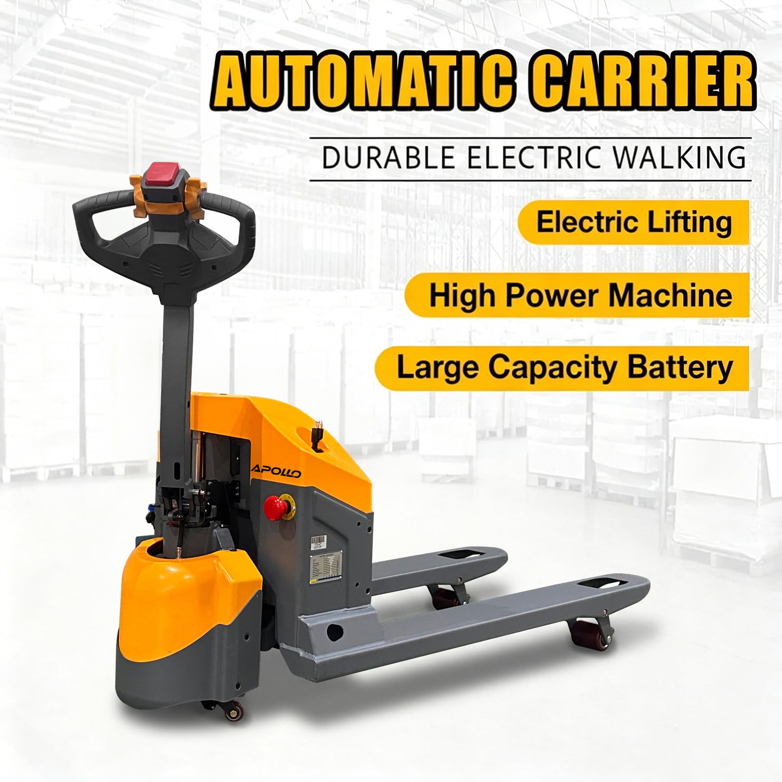 Amazon.com: Apollo Full Electric Pallet Truck Heavy Duty Mini